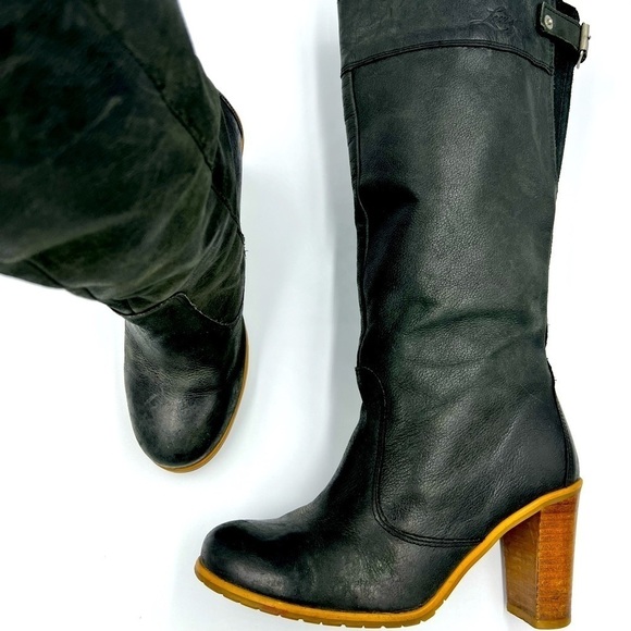 LEVI’S Leather Knee High Heeled Boots - Picture 7 of 17